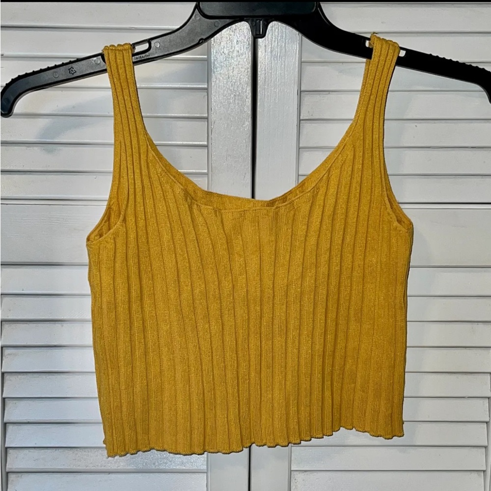 Purple and Yellow Ribbed Tops - Picture 2 of 2